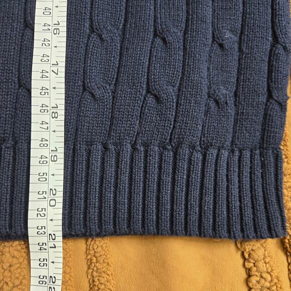 Chaps Women Preppy Classic Academia Tennis Ivy League Cable Knit VNeck Sweater M - Picture 11 of 11